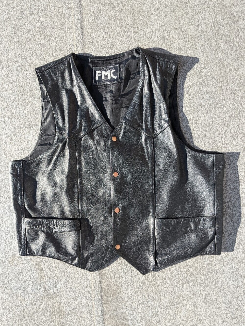 Black Leather Vest